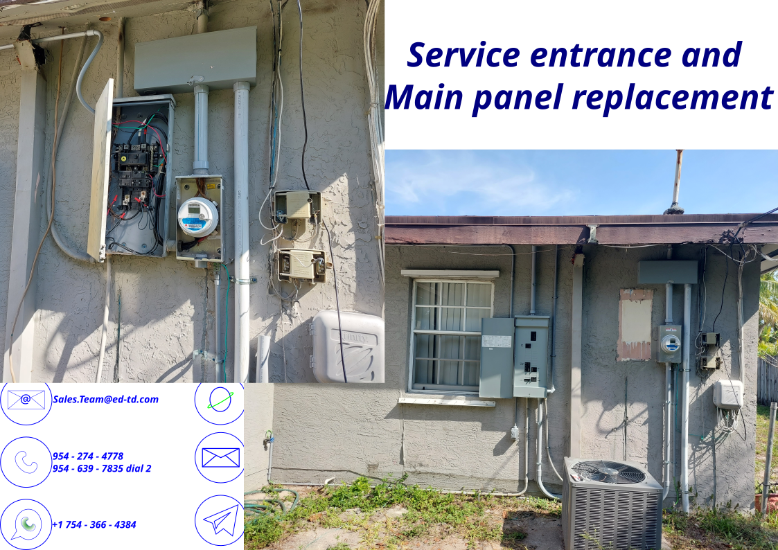 Service entrance and Main panel replacement